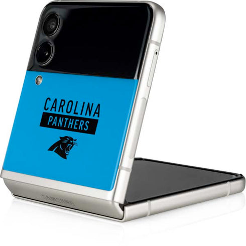 NFL Carolina Panthers Blue Performance Series Galaxy Z Flip4 5G Skin